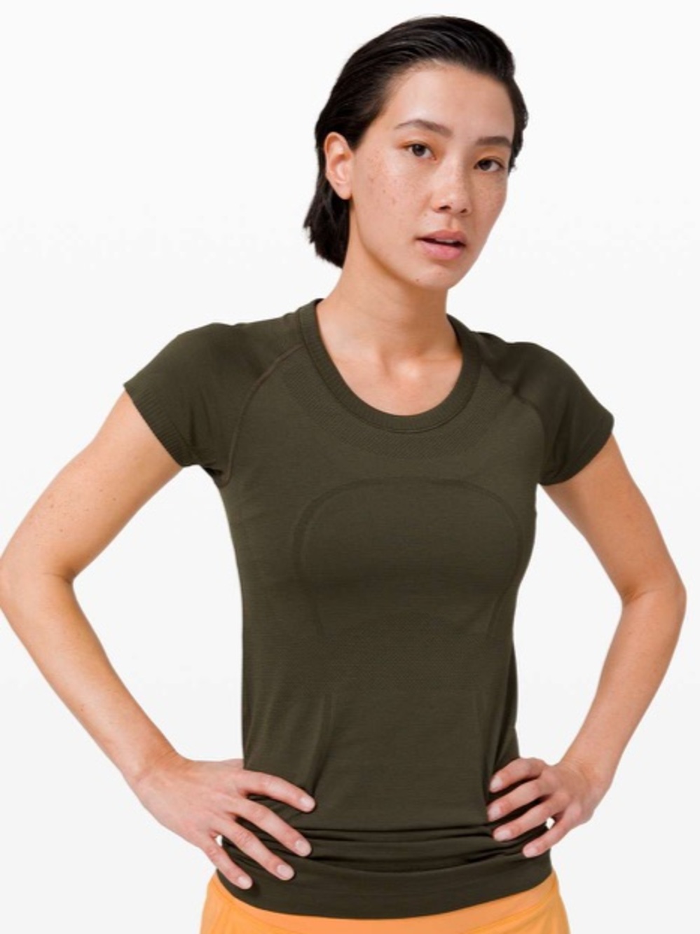 Lululemon Swiftly Tech Green Short Sleeve Shirt 4 Dark Olive Green
